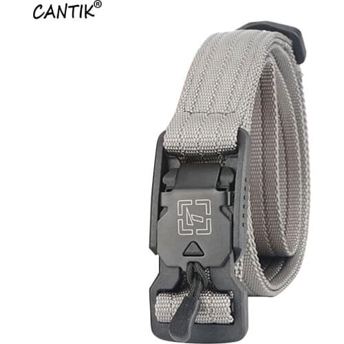 CANTIK New Unisex Youth Style Simple Waistband Nylon Belt Sports Outdoor Multi-functional Tactical Belts 3.5cm Width CBCA224
