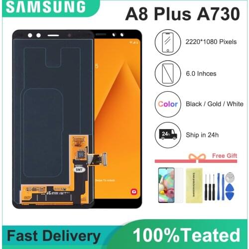 Original A730 LCD For Samsung Galaxy A8 Plus 2018 LCD Display Touch Screen Digitizer Replacement Parts For A730F SM-A730 Display