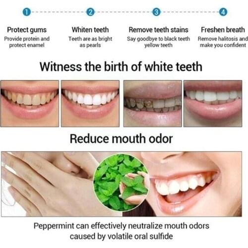 Whitening Teeth Powder Removing Stains Yellow Smoke Teeth Supplies Stain Bleaching Hygiene Whitening Dental Cleaning Oral P Y9U4