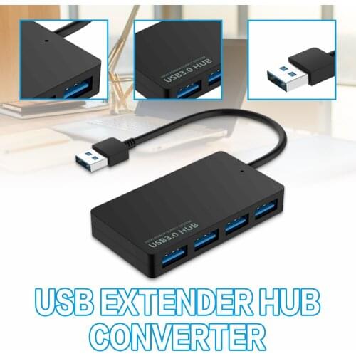 POHIKS 1pc Portable 4-Ports USB 3.0 Adapter Durable Extender Hub Converter For Windows XP/Vista/7/8/10