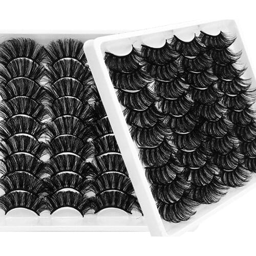 NEW 180 Pairs Maquillaje Natural Fluffy 3D Faux Mink Eyelashes Soft Lashes Bulk Soft Fake Eyelashes Wholesale