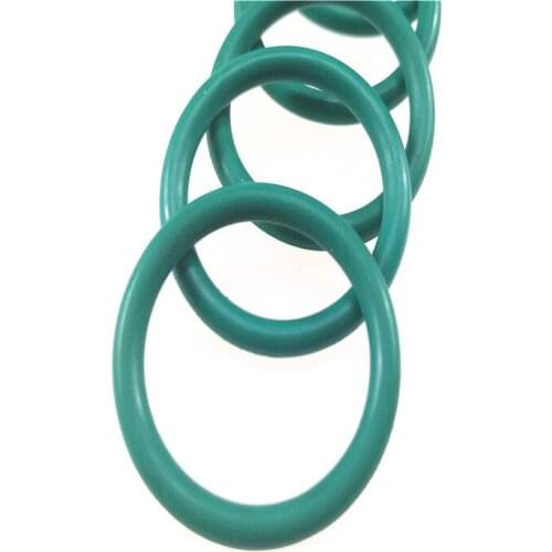 10-100PCS wire diameter 2.65mm inner diameter 4mm-218mm small green FKM O ring fluorine O type sealing ring fluorine O rings