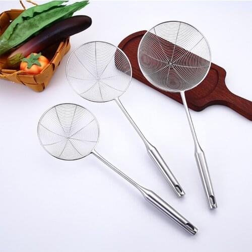 Visual Touch Colanders Strainers Multi-functional Filter Spoon Food Kitchen Oil-Frying Salad BBQ Filter Kitchen Supplies