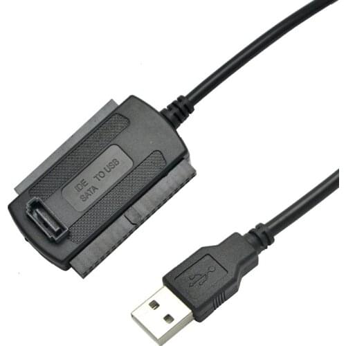 High Speed 480Mb/s 3 in 1 USB 2.0 Cable Adapter USB To 2.5/3.5/5.25inch SATA IDE Adapters