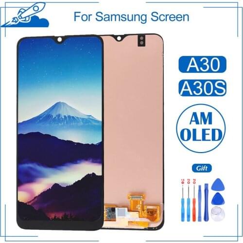 Grade AAA+ OEM For Samsung Galaxy A30 A30S LCD Touch Screen Display AMOLED Digitize Assembly Replacement No Dead Pixel