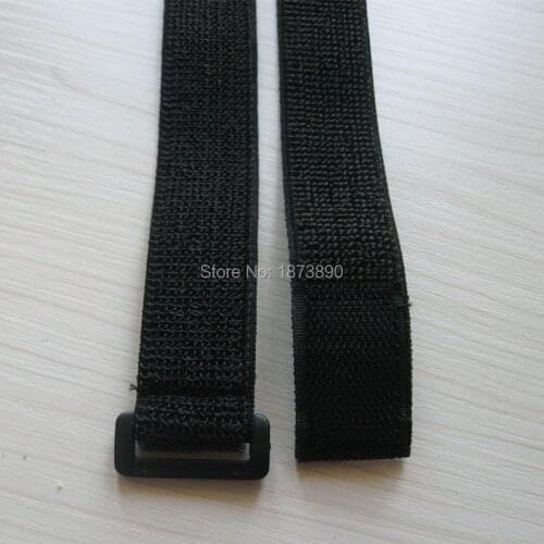 5 Pcs 25mm*343mm Elastic Reusable Tie Hook Loop Cable Band Straps