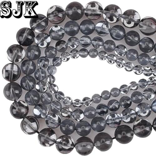 Austria Crystal Beads Labradorite Silvery Grey MoonStone Round Beads 6 8 10 12MM Diy Handmade Jewelry Making Wholesale