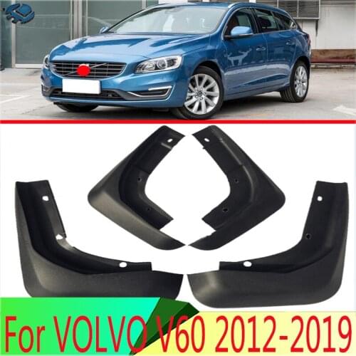 For VOLVO V60 2012-2019 4PCS Mud Flaps Splash Guards Fender Mudguard Kit Mud Flap Splash Guards Mudguard Car styling