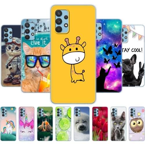 For Samsung Galaxy A32 A52 A72 Case Phone back Cover For Samsung A32 A52 A72 4G 5G 2021 silicon coque funda bumper