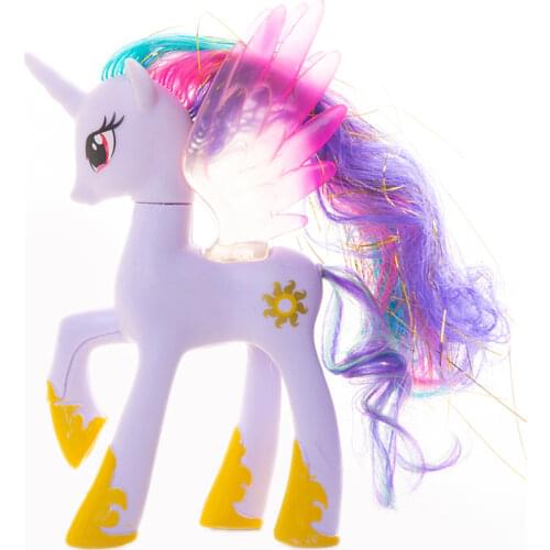 Unicorn Nightmare Night Big Bright Anime Small Eyes Cartoon Figure Pvc Toy Horse 14CM High