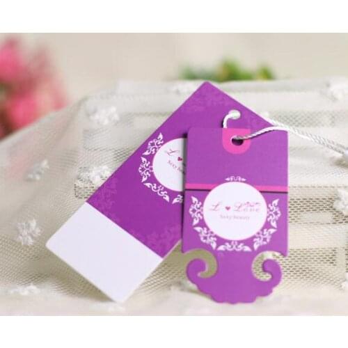 Custom paper shape die cut hang tag/swing tag/garment clothing dress printed tags/labels printing/brand name and logo