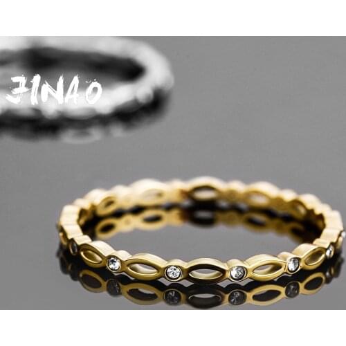 JINAO 2021 May NEW HIP HOP High Quality Personality Iced Out Prong Setting 3A+CZ Stones Alloy Ring Women Jewelry For Gift