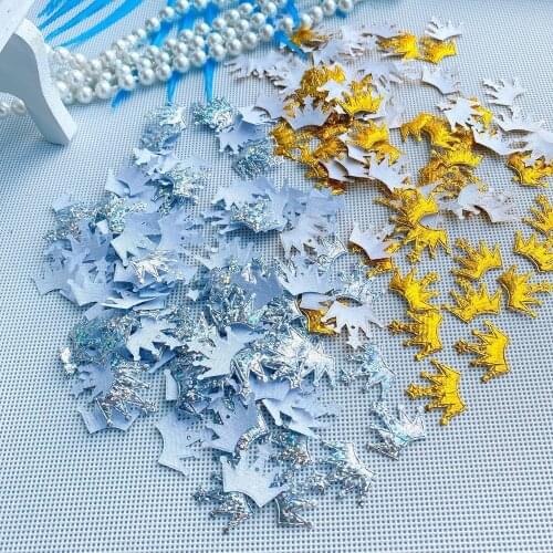 100pcs Christmas Decoration Cloth Crown, Wedding Party Throwing Confetti Costume Christmas Accessories