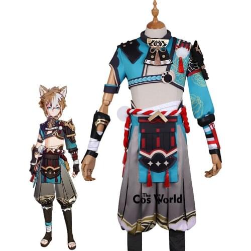 Genshin Impact Gorou Goroo Wu Lang Outfits Games Cosplay Costumes