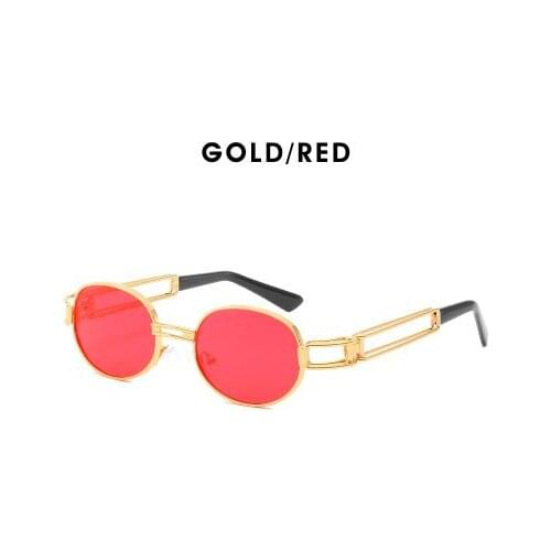 Hot Hollow Out Retro Gradient Oval 2019 Vintage Sunglasses Steampunk Men UV400 Punk Glasses Women