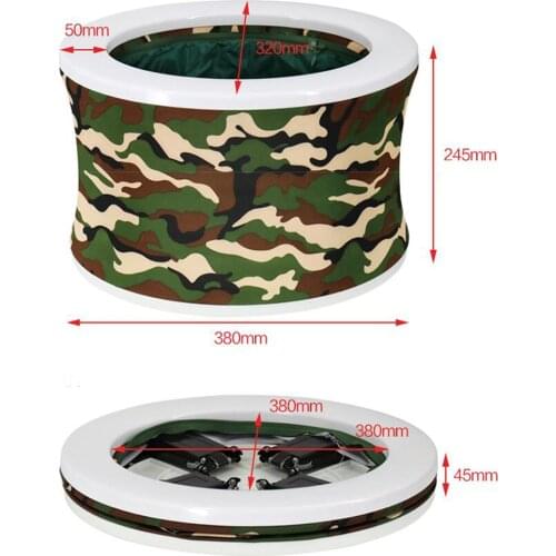 Portable Folding Toilet Car Commode for Camping Hiking Vomiting Bucket