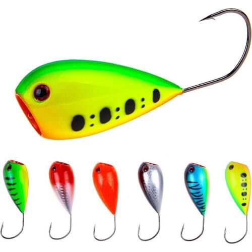6Pcs/lot Popper Fishing Lure Crankbaits 8cm 13g Poper Lures Artificial Baits Croatian EGG Floating Hard Bait with Single Hook