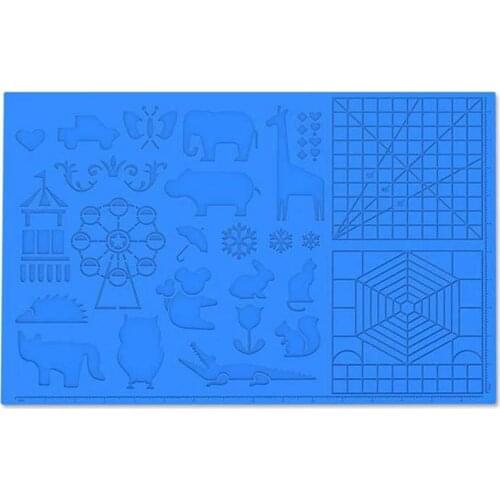 1pcs 3D Printing Pen Basic Graphics Silicone Copy Drawing Board Mat with Finger Caps Childrens drawing board toy