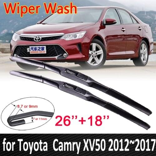 For Toyota Camry 50 XV50 2012~2017 2016 2015 2014 2013 XV 50Car Wiper Blade Front Windshield Windscreen Wipers Car Goods