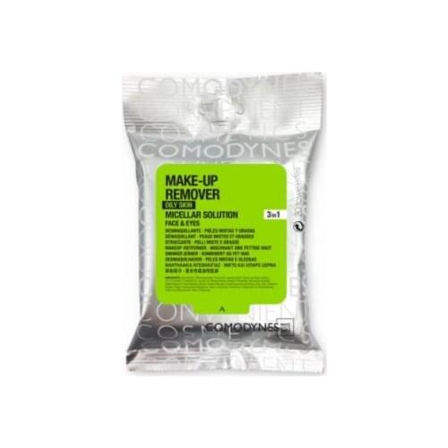 COMODYNES MAKE UP REMOVER COMBINATION OILY SKIN CONVENIENT COSMETICS 20 TOALLITAS