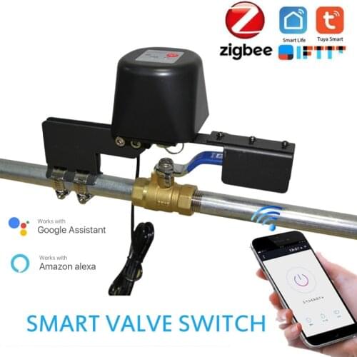 Tuya Zigbee WiFi Water Valve Home Smart Water/Gas Valve Automation APP Control Work With Alexa Google Assistant Smart Life