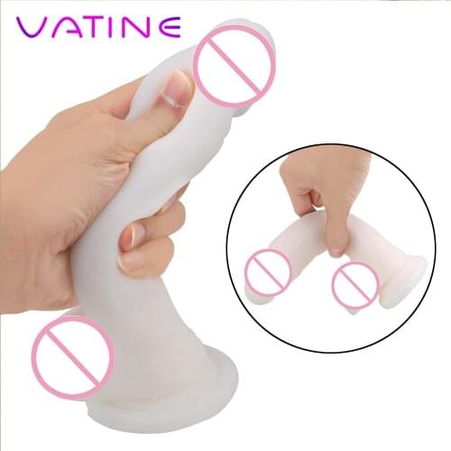 VATINE Super Soft Dildo Huge Big Dick Real Penis Sex Toys for Woman Female Masturbation Adult Products