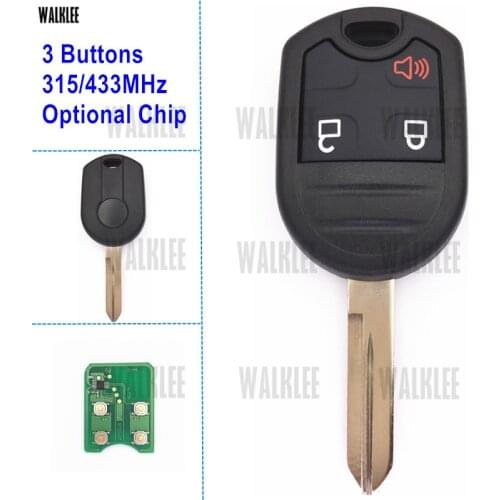 WALKLEE Remote Key Suit for Ford Ford Edge Explorer Ranger Windstar Expedition Mustang 315MHz or 433MHz