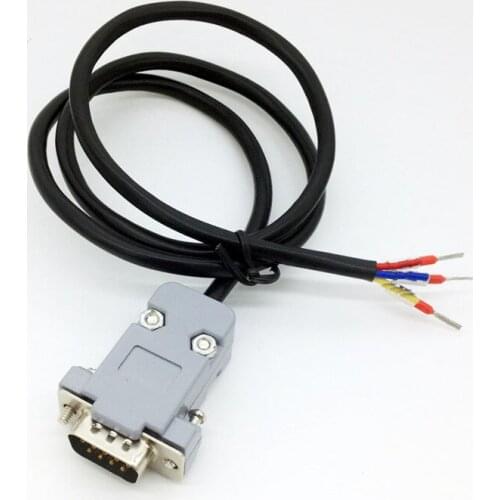 1.5 meter DB9 RS232 COM 3PIN male connector wire harness custom
