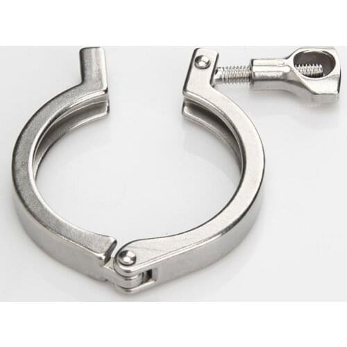 1 PCS Sanitary Fitting Tri Clamp Stainless Steel 304 Pipe clamp Hygienic Grade 19 25 32 38 C Clamp