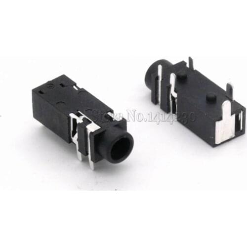 10Pcs PJ-328A 3.5mm Female Audio Connector 5 Pin DIP Stereo PJ328A PJ328 Headphone Jack
