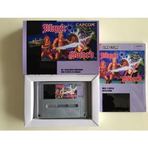 16Bit Games ** Magic Sword ( French PAL Version!! Box+Manual+Cartridge!! )