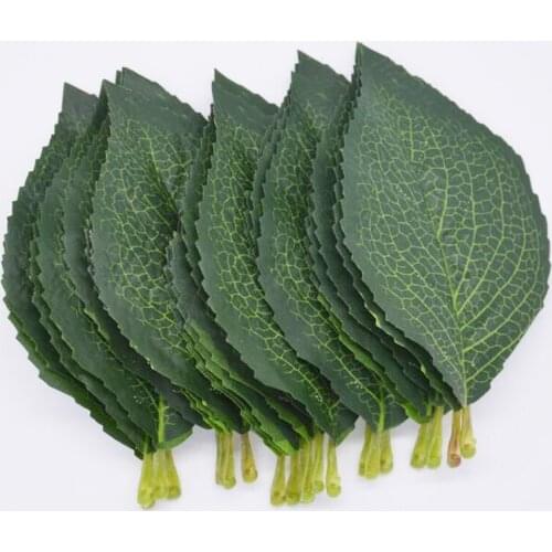 20pcs 14 cm Artificial peony rose Leaf Silk Green Leaf Craft Buttonhole Wedding Decor Green Leaf Home Party Christmas Decoration