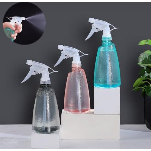 500ml refillable empty transparent spray bottle container with trigger cover household plant gardening watering can