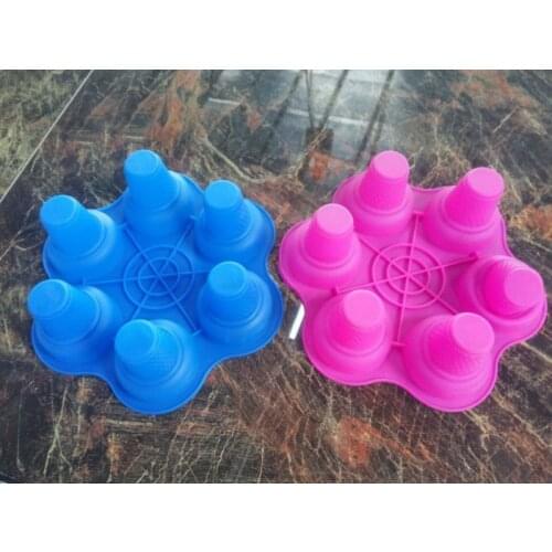 6 holes ice-cream cone silicone mold Fondant Cake Decorating Silicone Soap Mold Silicone Cake Mold bath bomb mould, 10pcs/lot