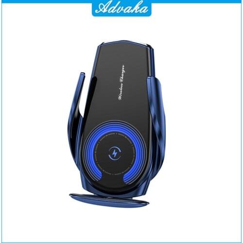 Advaka K10 15W Wireless Fast Charging Car Holder Smart Phone Charger For iPhone / Samsung / Huawei / Xiaomi / LG