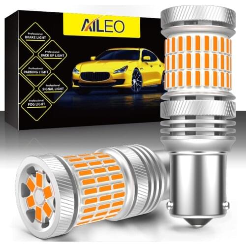 AILEO Canbus Error Free Turn Signal BA15S Led Bulb P21W BAU15S PY21W Extremely Bright 4000LM Volkswagen Audi BMW Mercedes-Benz