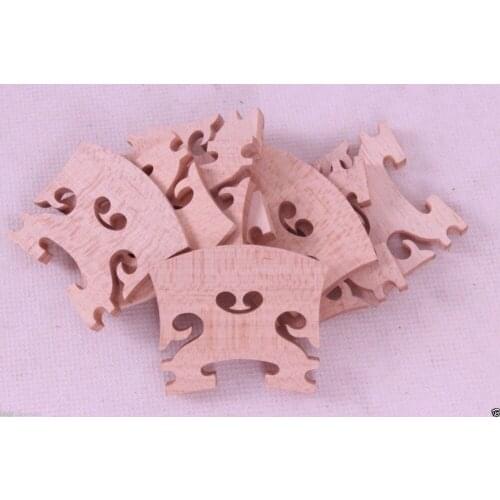 Free Shipping B 50 Pcs most solid Baroque Style flame maple wood 4/4 violin bridges dried in the open air 20 years parts