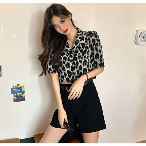 Леопардовые блузки BKCJQA China At AliExpress