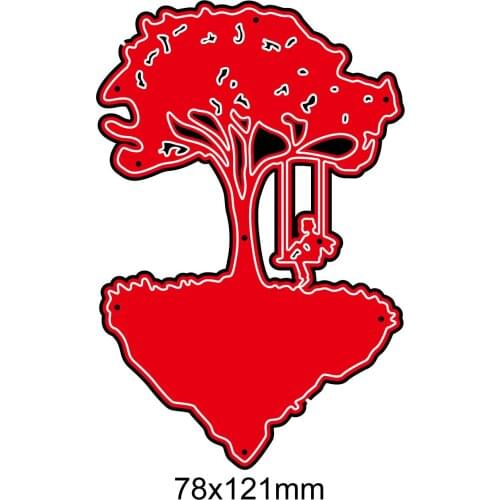 DABOXIBO Reflection Tree Cutting Dies Mold For DIY Scrapbooking Cards Making Decorate Crafts 2020 NEW Arrival