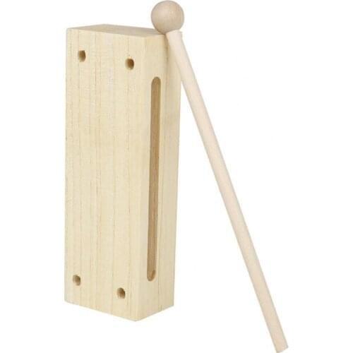 Clapper Wooden Educational Music Equipment Dual Tone Percussion Toy for Kids Dual Tone Percussion
