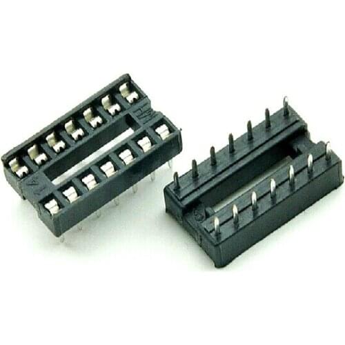 Good quality 100pcs 14 Pin DIP SIP IC Sockets Adaptor Solder Type