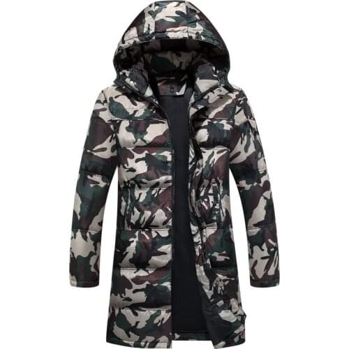 High Quality Camouflage Winter Jacket Men Thick Warm Long Hooded Parkas Casaco Masculino Inverno Masculino