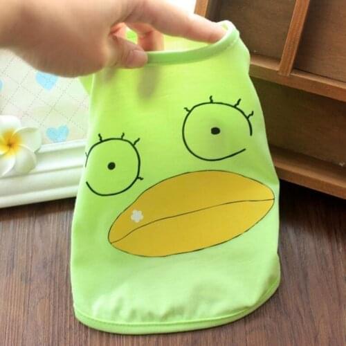 A Fashion Dog Vest Cute Printed T-shirt Pet Clothes Funny Cat Shirt Cool Coat For Small Dogs Yorkshire Chihuahua Pug Apparel