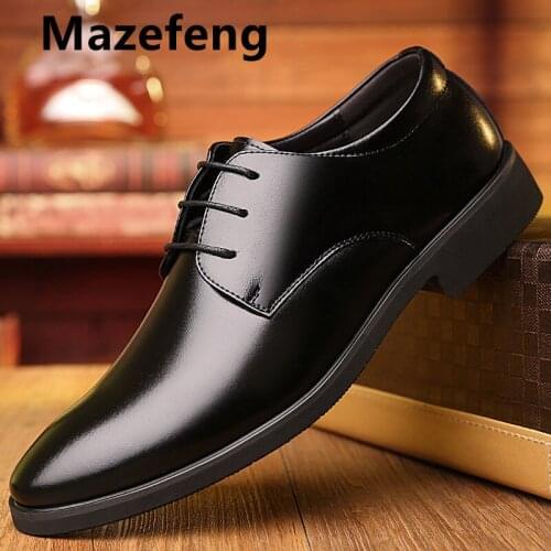 Men Formal Shoes Leather Business Casual Shoes High Quality Men Dress Office Luxury Shoes Male Breathable Oxfords Zapatos Hombre