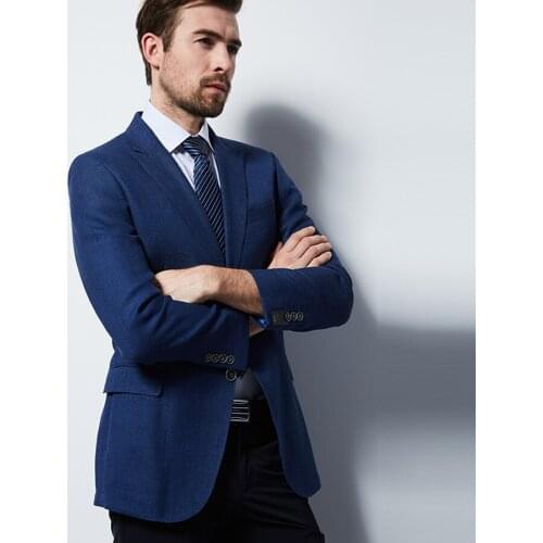 2020 Men Fashion Slim Fit Suit Jacket Formal Bussiness Suit Jacket Blazer Masculino Single Button Coat Wedding Suits for Men