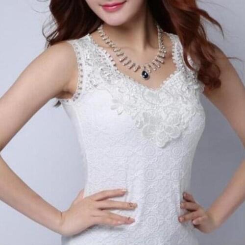 New brand Sexy lace Tops Summer Womens shirt Korean Plus size Tank Tops for Women blouse Casual clothing