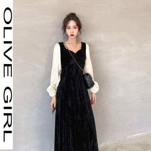 Olive Girl Long Sleeve Summer Dresses