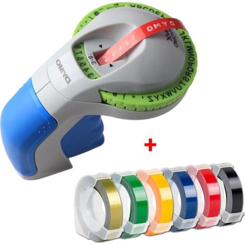 Dymo Label Printer 12965 Manual Typewriter with 3D Embossing Decorative Tape Refills for Dymo Organizer Xpress Label Maker