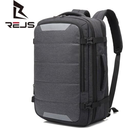 REJS LANGT Business Backpack Men Daily Work 15.6 Inch Laptop Backpacks with Charging Anti-Theft Waterproof Travel Bag Mochila