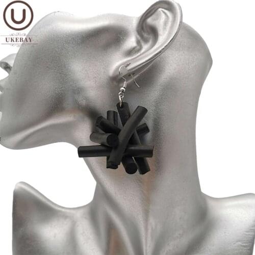 UKEBAY New Punk Style Drop Earrings Handmade Original Earrings Designer Jewelry Ethnic Vintage Earrings For Women Rubber Jewelry
